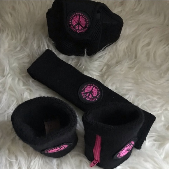 Juicy Couture -Yoga workout wrist arm Headband set - Picture 3 of 8